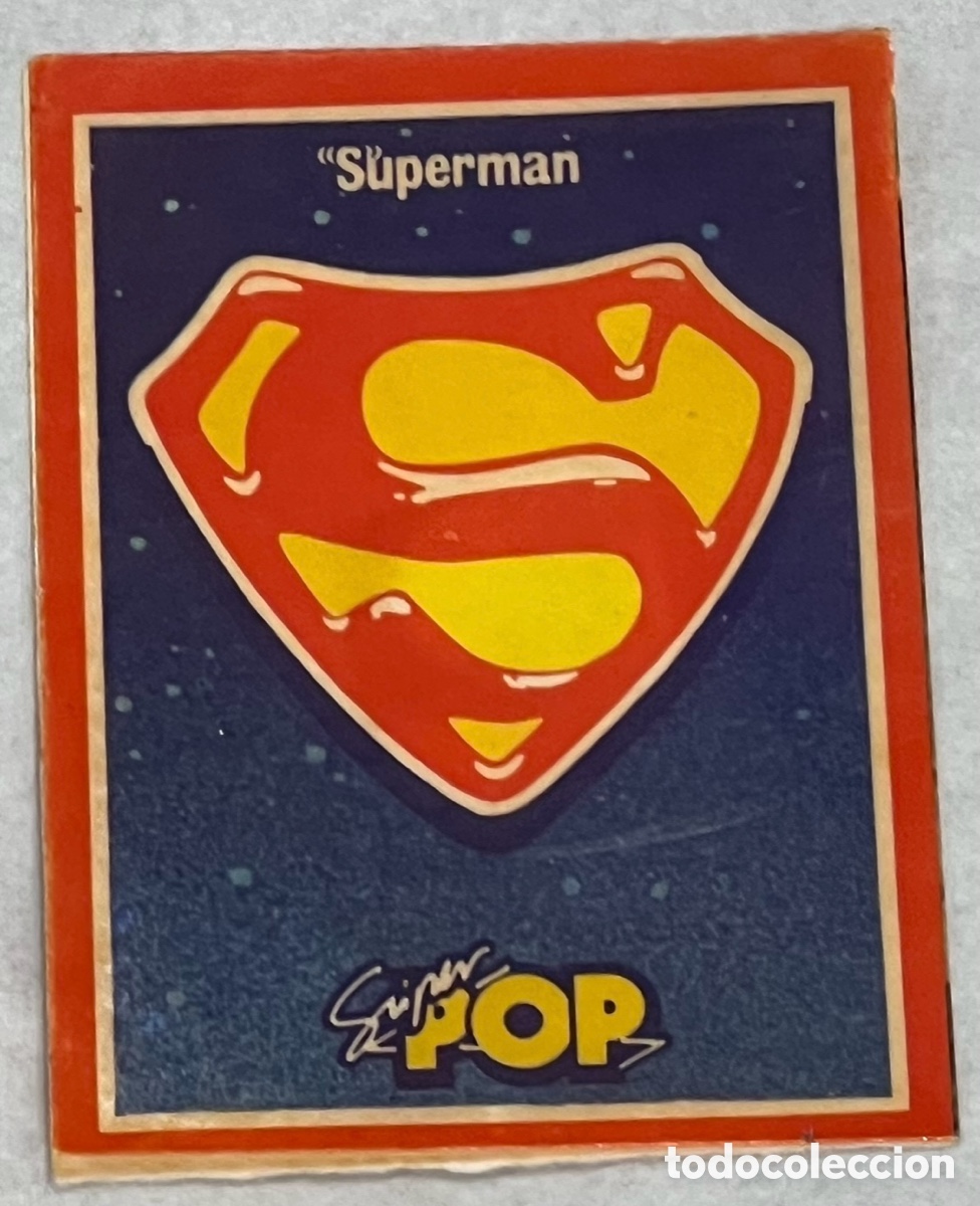 Pegatinas de colecci&oacute;n: Pegatina. Superman. S&uacute;per Pop. A&ntilde;os 70.