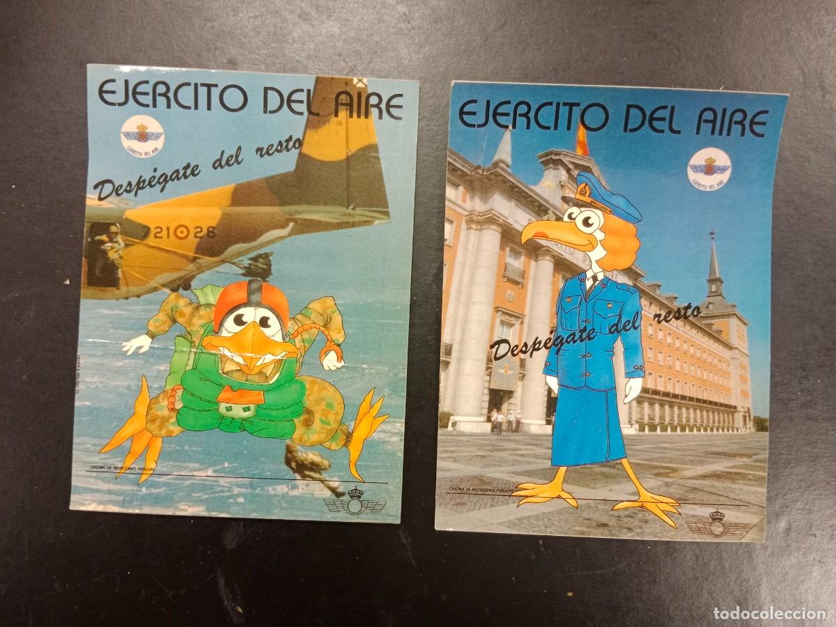 Pegatinas de colecci&oacute;n: 2 PEGATINAS ADHESIVOS CAPTACION DE JOVENES PARA EL EJERCITO DEL AIRE - DESPEGATE DEL RESTO - A&Ntilde;OS 90