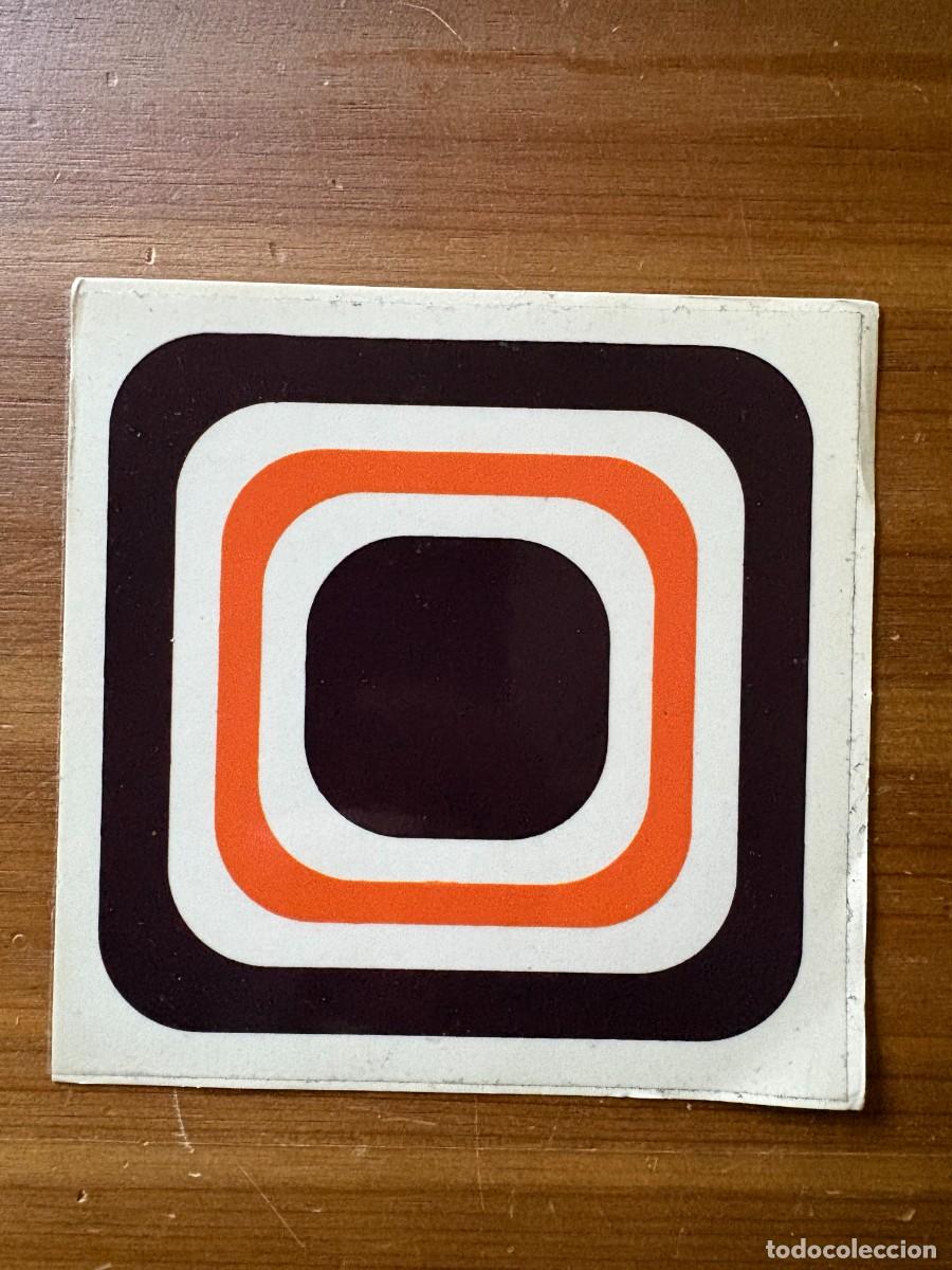 Pegatinas de colecci&oacute;n: ANTIGUA PEGATINA RETRO POP MOD OP ART SIXTIES PARA AZULEJO FONDO TRANSPARENTE 13X13 CMS.