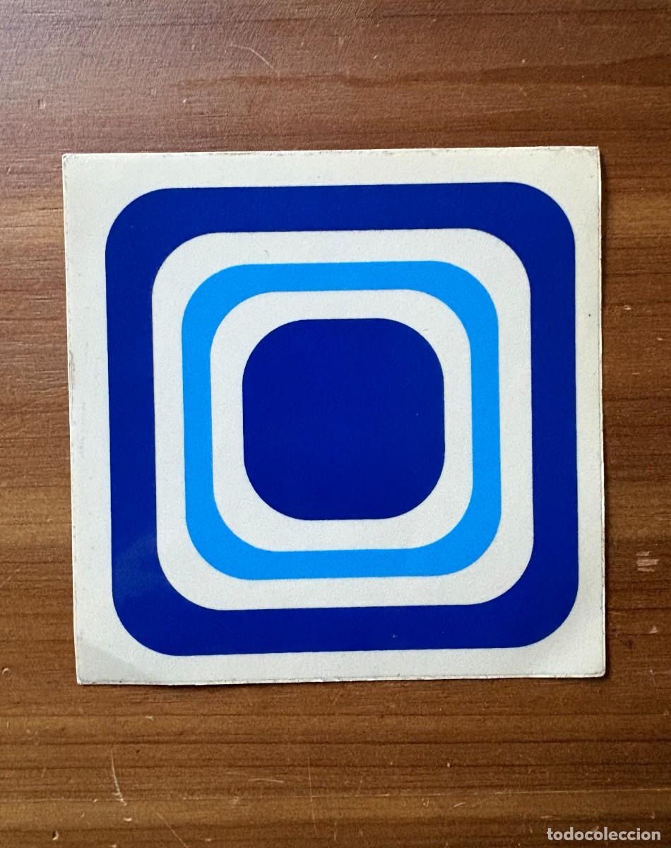 Pegatinas de colecci&oacute;n: ANTIGUA PEGATINA RETRO POP MOD OP ART SIXTIES PARA AZULEJO FONDO TRANSPARENTE 13X13 CMS.