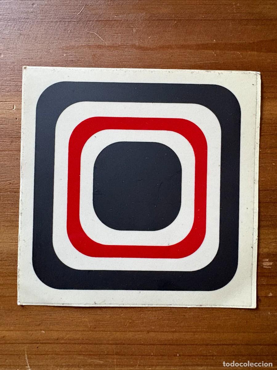Pegatinas de colecci&oacute;n: ANTIGUA PEGATINA RETRO POP MOD OP ART SIXTIES PARA AZULEJO FONDO TRANSPARENTE 13X13 CMS.