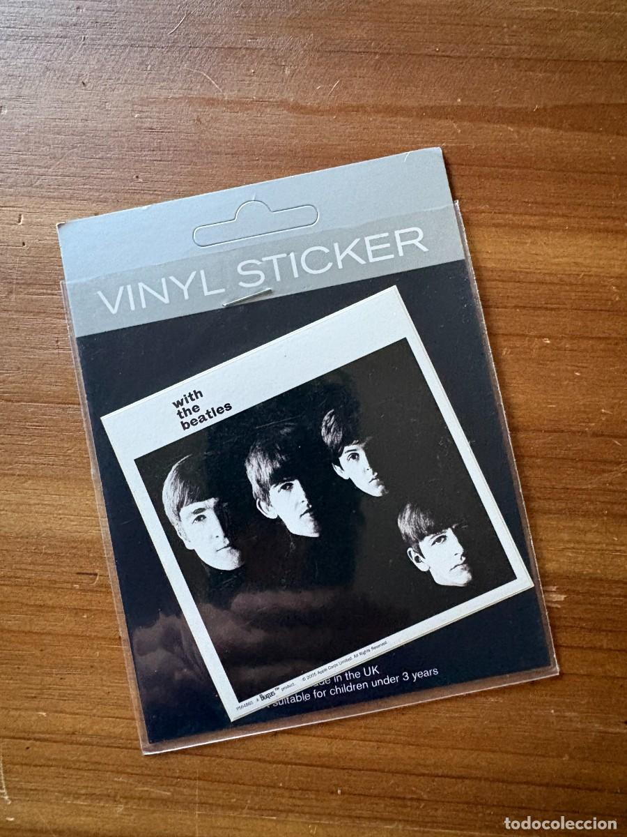 Pegatinas de colecci&oacute;n: ANTIGUA PEGATINA VINYL STICKER WITH THE BEATLES SIN ABRIR NUEVA Y SIN USO 8X8 CMS. APROX