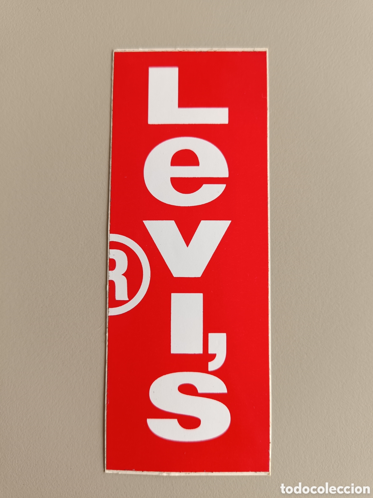 Pegatinas de colecci&oacute;n: Pegatina adhesivo Levis etiqueta roja