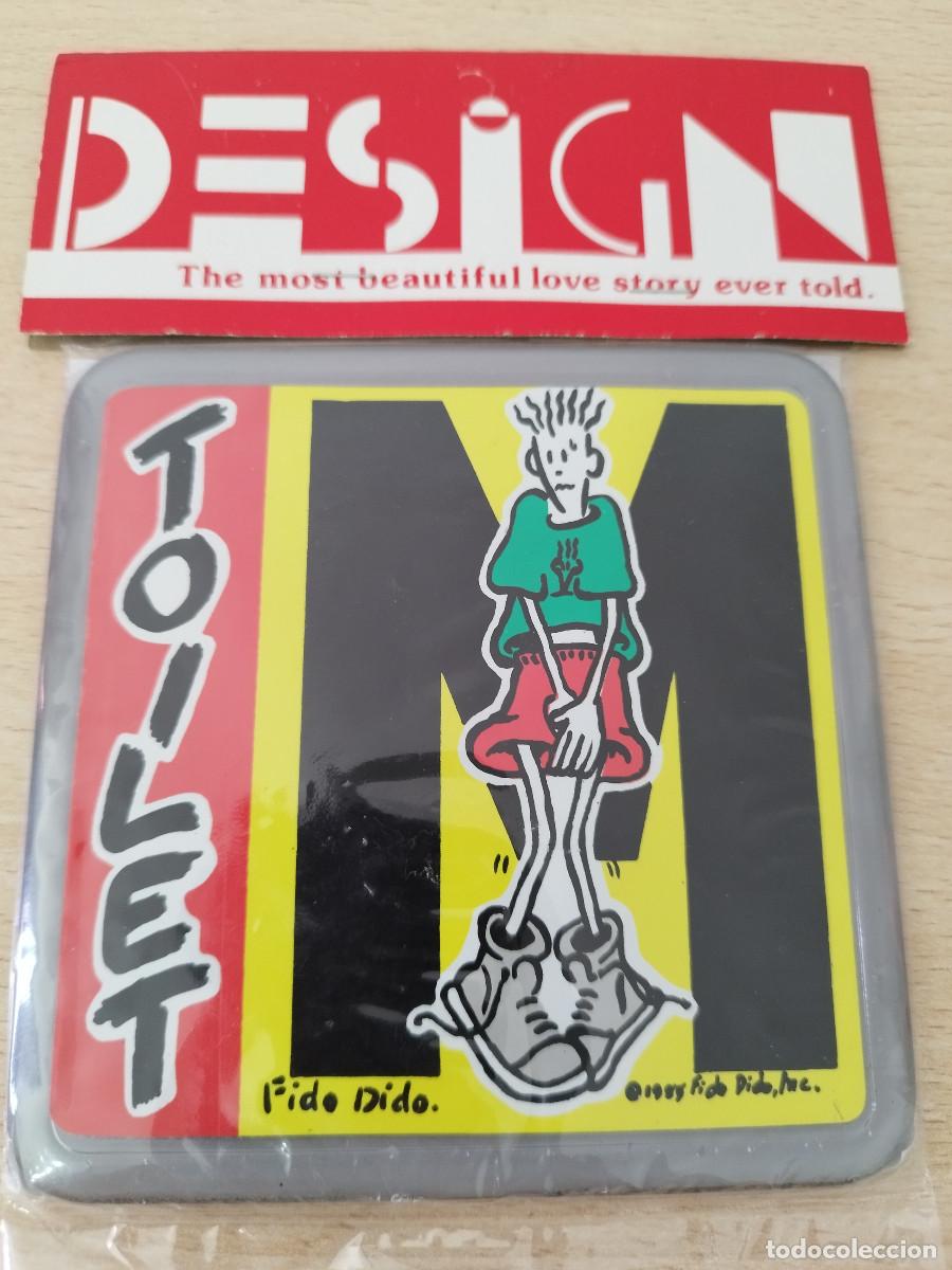 Pegatinas de colecci&oacute;n: Se&ntilde;al Fido Dido Toilet, Servicio para Hombres A&ntilde;os 80 Nuevo