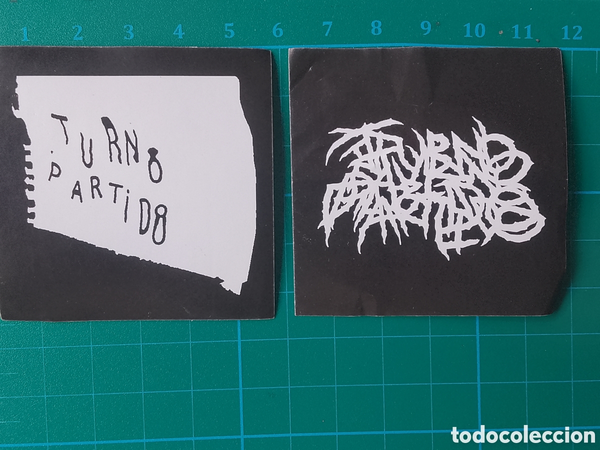 Pegatinas de colecci&oacute;n: TURNO PARTIDO . Lote 2 pegatinas . GASTRO-PUNK