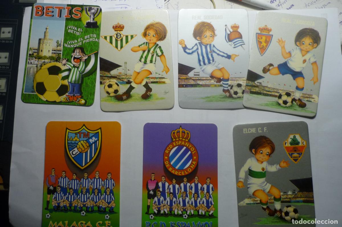 Pegatinas de colecci&oacute;n: LOTE CALENDARIOS FUTBOL DIF. A&Ntilde;OS