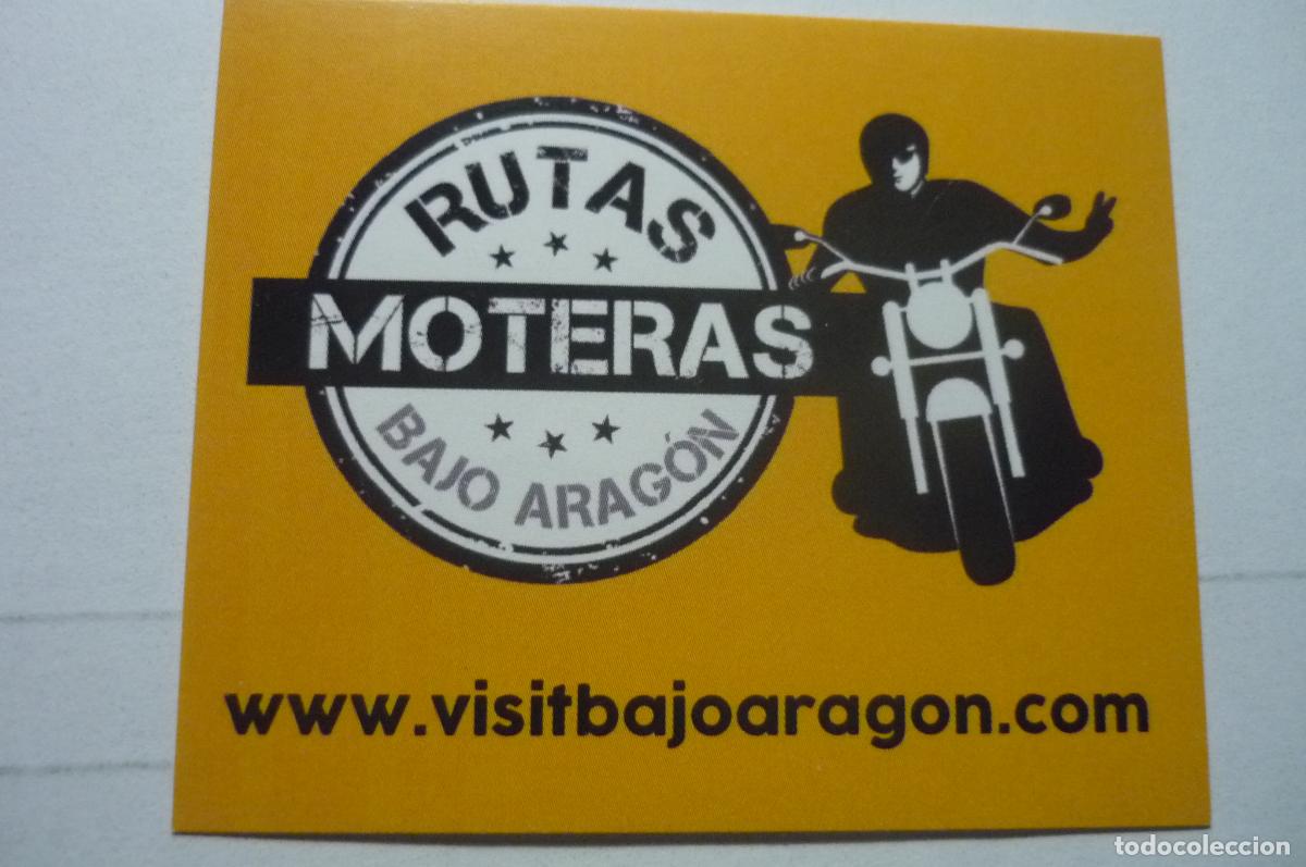 Pegatinas de colecci&oacute;n: PEGATINA PEQUE&Ntilde;A RUTAS MOTERAS BAJO ARAGON