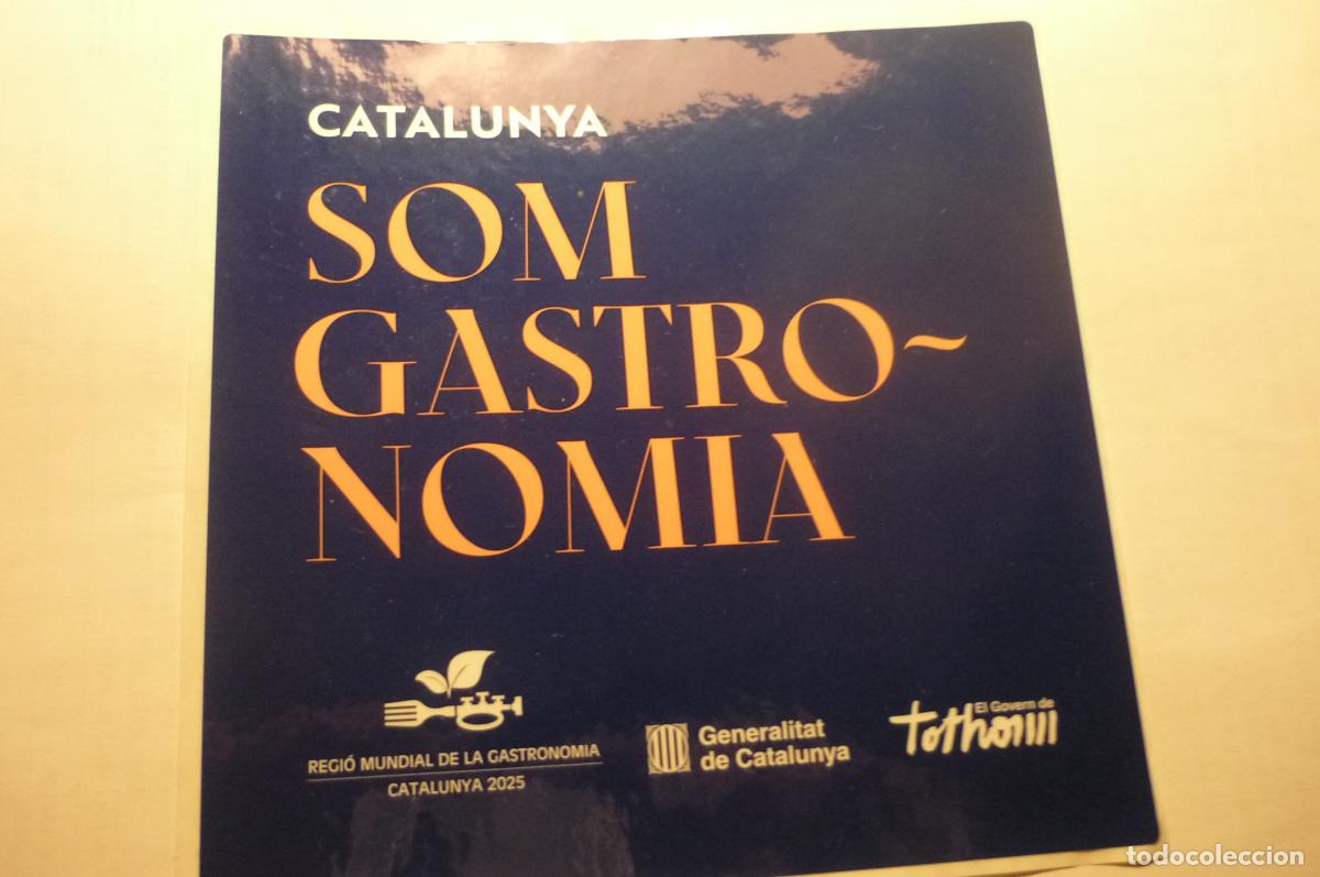Pegatinas de colecci&oacute;n: PEGATINA GRANDE CATALAN SOMOS GASTRONOMIA