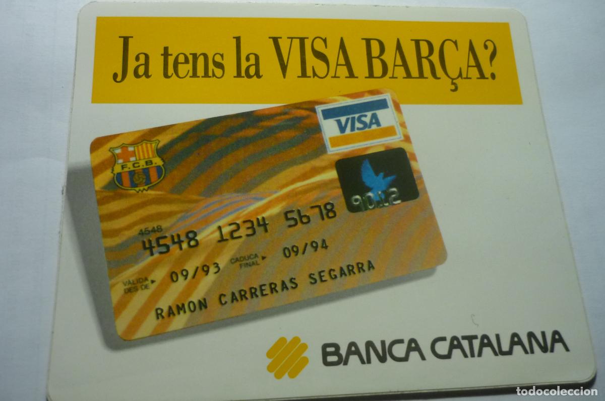 Pegatinas de colecci&oacute;n: PEGATINA VISA BAR&Ccedil;A BANCA CATALANA