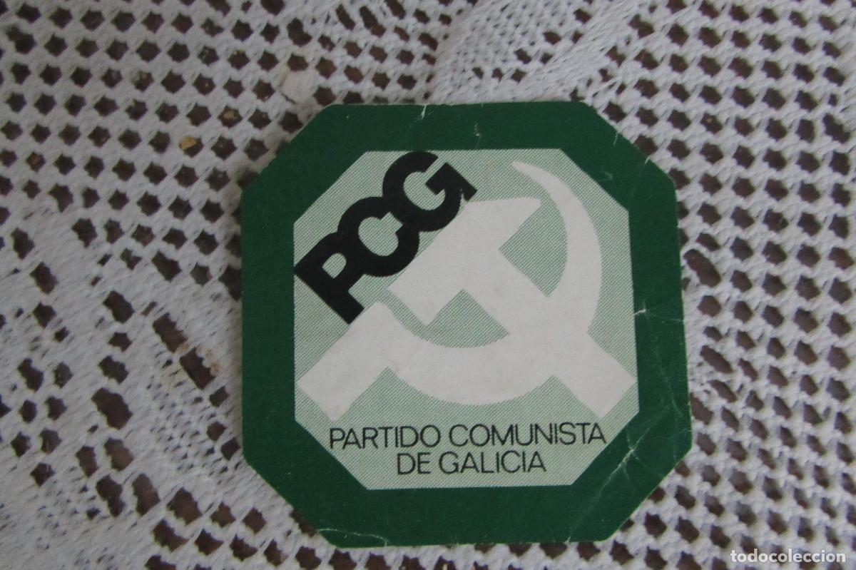 Pegatinas de colecci&oacute;n: PEGATINA. PCG, PARTIDO COMUNISTA DE GALICIA USADA