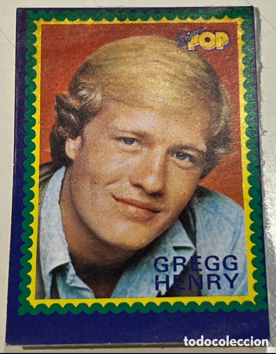 Pegatinas de colecci&oacute;n: Pegatina. Gregg Henry. S&uacute;per Pop. A&ntilde;os 70.