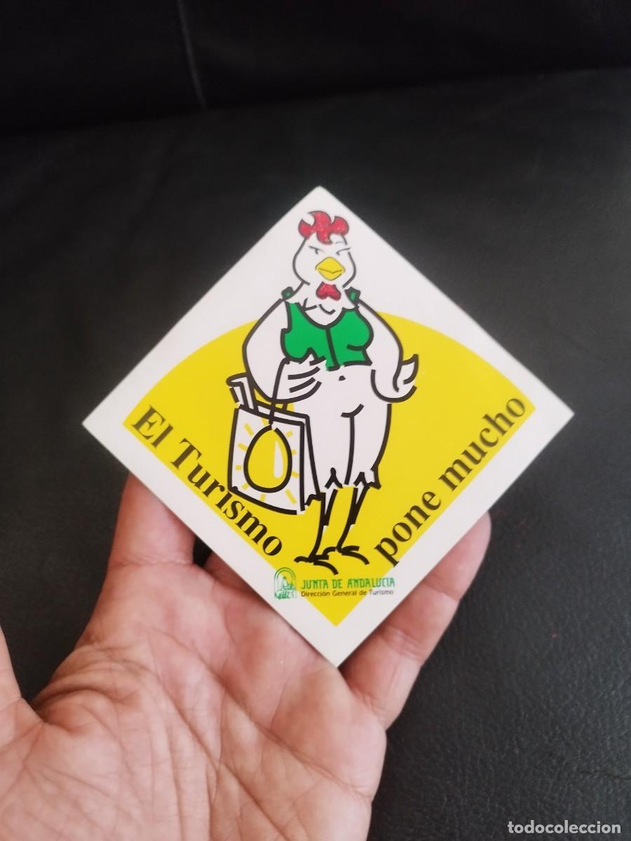 Pegatinas de colecci&oacute;n: Pegatina, adhesivo de publicitaria junta de Andaluc&iacute;a. El turismo pone mucho.