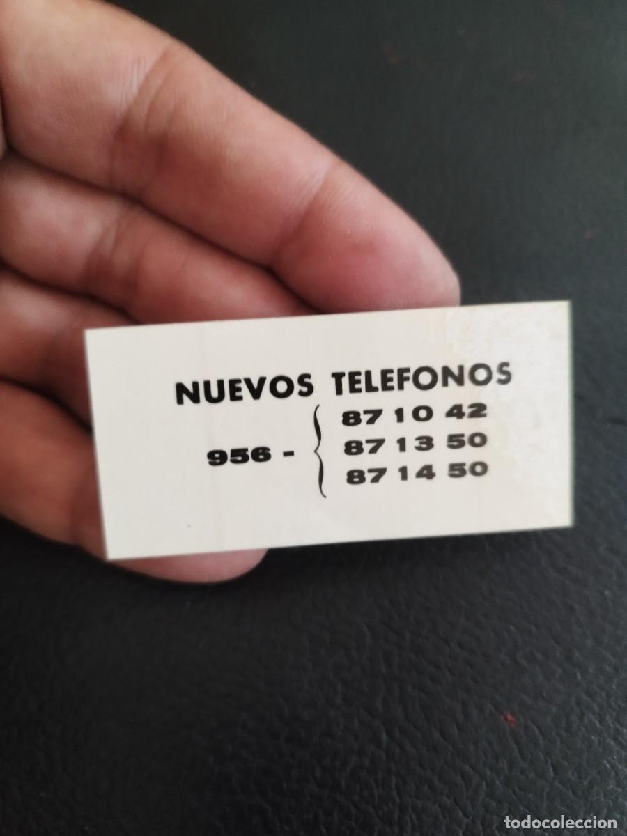 Pegatinas de colecci&oacute;n: Pegatina, adhesivo lista de nuevos n&uacute;meros de tel&eacute;fono para una empresa o servicio, prefijo 956.