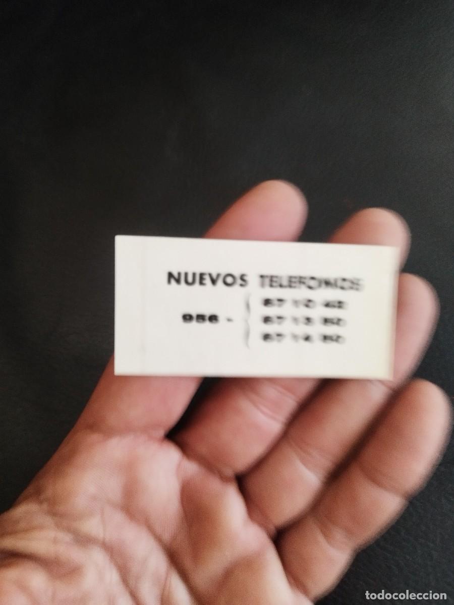 Pegatinas de colecci&oacute;n: Pegatina, adhesivo lista de nuevos n&uacute;meros de tel&eacute;fono para una empresa o servicio, prefijo 956.