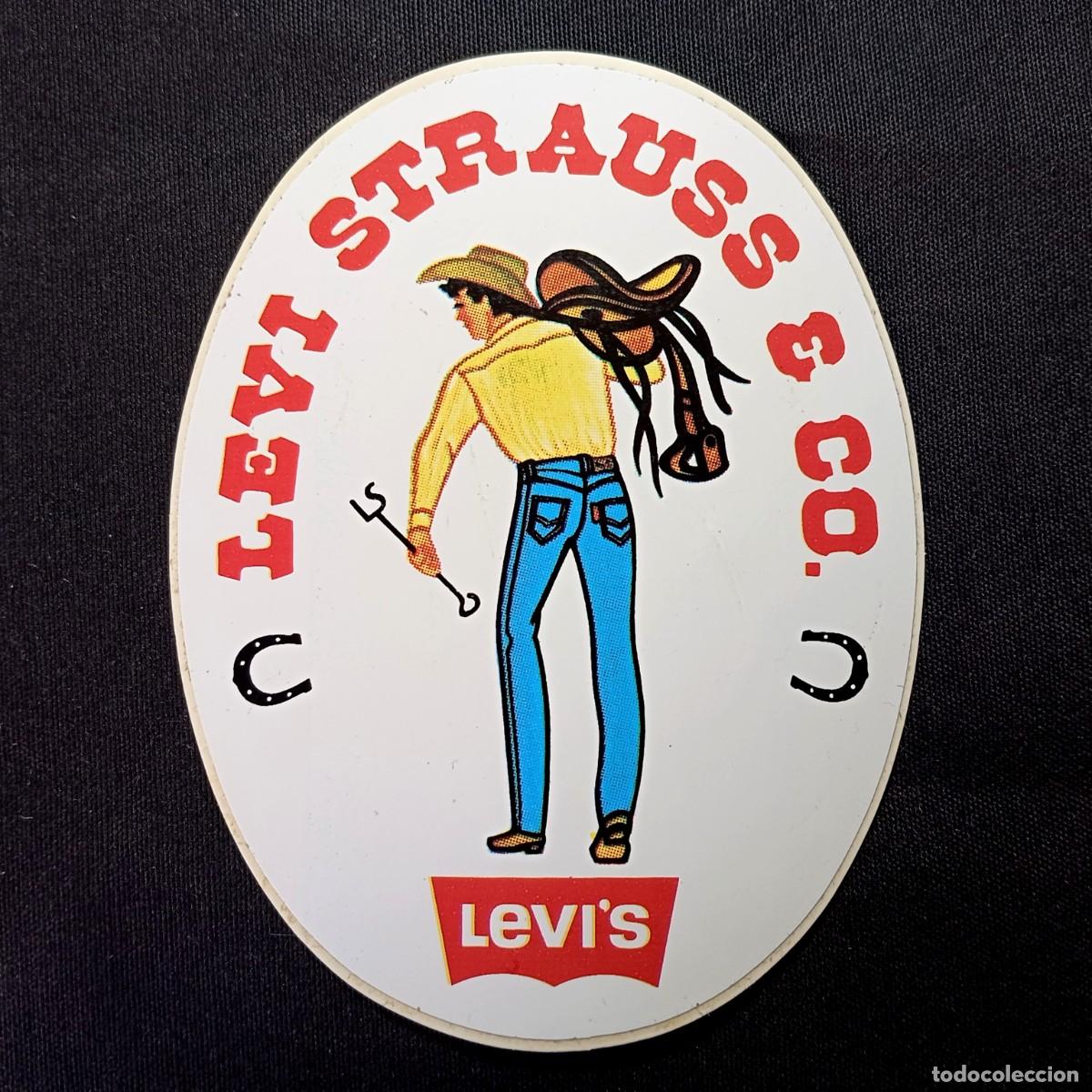 Pegatinas de colecci&oacute;n: ⚜️ &Ntilde;09X09. Adhesivo Levi Strauss Levi's Vintage Pegatina Cowboy Sticker Macline
