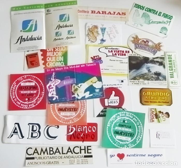 Pegatinas de colecci&oacute;n: LOTE DE PEGATINAS PUBLICITARIAS - ABC BLANCO Y NEGRO CAMBALACHE ANDALUC&Iacute;A ETC - PEGATINA PUBLICIDAD