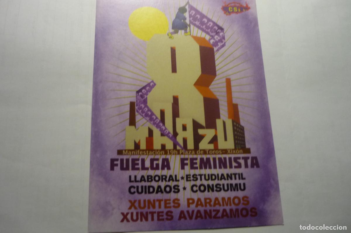 Pegatinas de colecci&oacute;n: pegatina asturiana csi huelga feminista