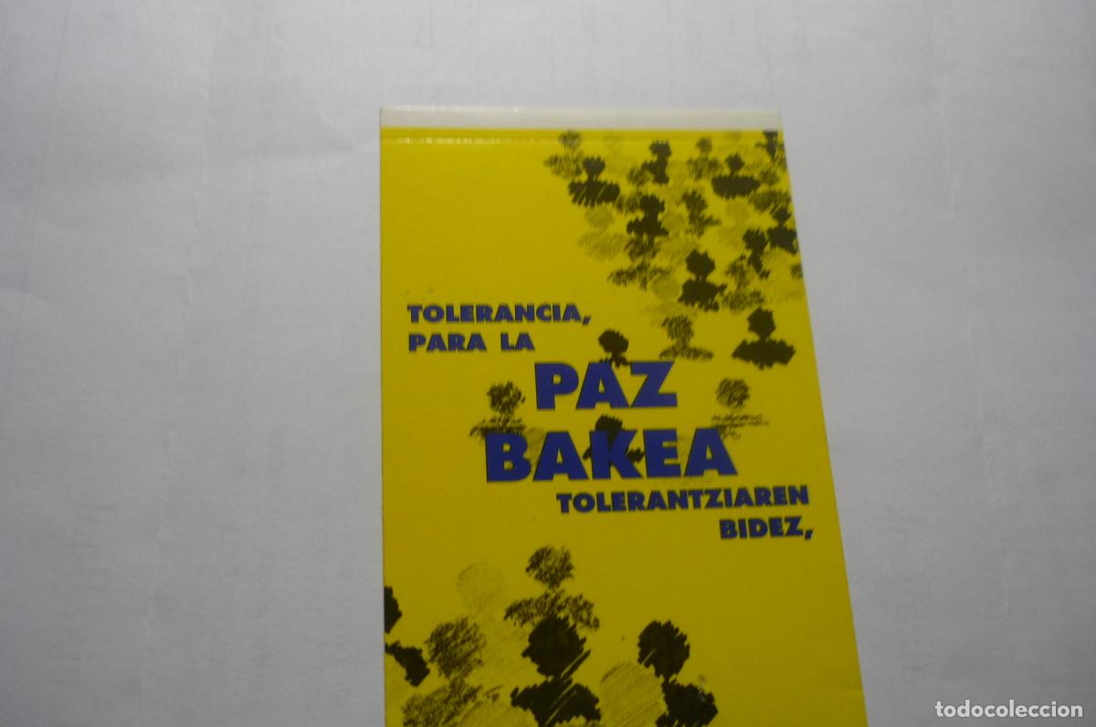 Pegatinas de colecci&oacute;n: pegatina vasca tolerancia para la paz