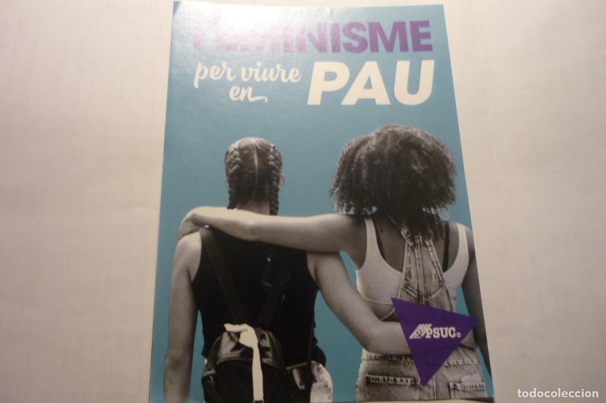 Sammlung von Aufklebern: pegatina psuc catalan feminismo para vivir en paz
