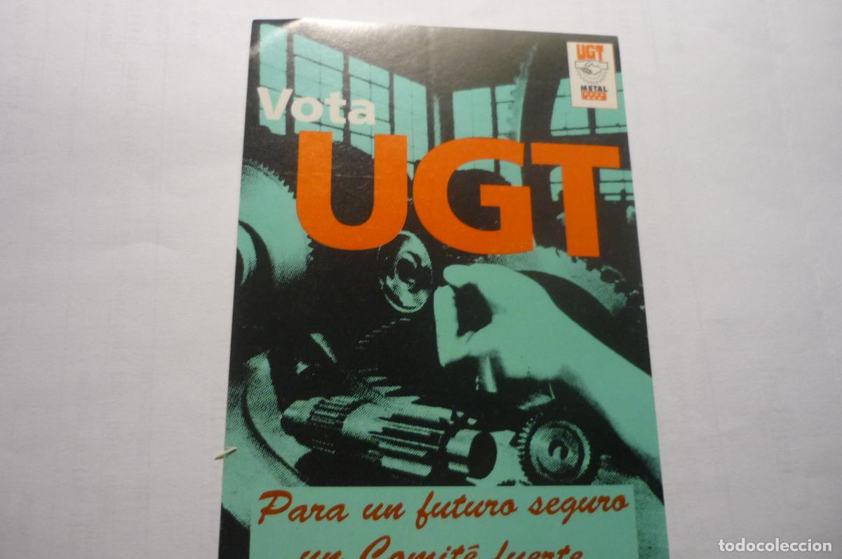 Autocollants de collection: pegatina sindical ugt metal vota
