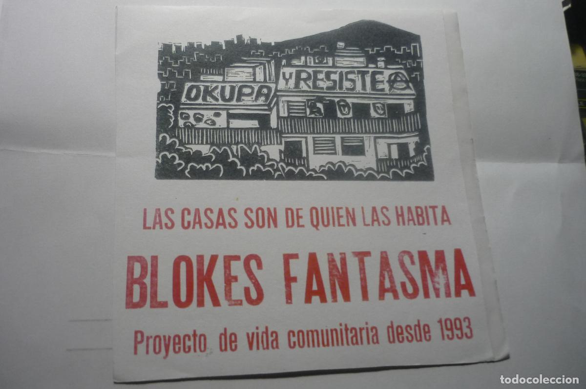 Pegatinas de colecci&oacute;n: pegatina okupa y resiste blokes fantama