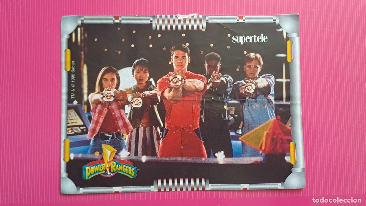 Pegatinas de colecci&oacute;n: ANTIGUA PEGATINA SUPERTELE POWER RANGERS (16,5 cm)