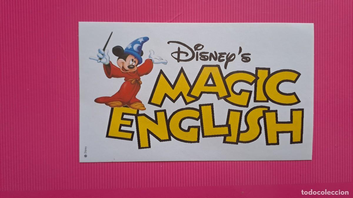 Pegatinas de colecci&oacute;n: ANTIGUA PEGATINA DISNEY MAGIC ENGLISH (14,5 cm)