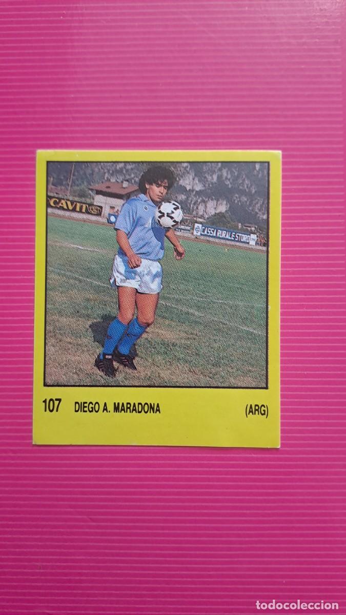 Pegatinas de colecci&oacute;n: CROMO MARADONA NAPOLES N&ordm; 107 SUPERSPORT PANINI ESPA&Ntilde;A 1988 NUEVO SIN PEGAR