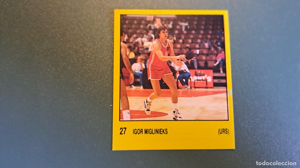 Pegatinas de colecci&oacute;n: CROMO IGOR MIGLINIEKS N&ordm; 27 SUPERSPORT PANINI ESPA&Ntilde;A 1988 NUEVO SIN PEGAR