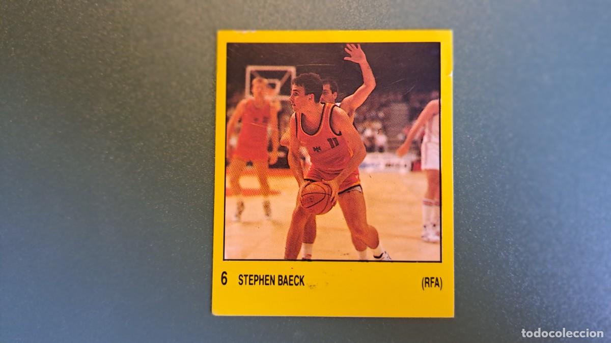 Pegatinas de colecci&oacute;n: CROMO STEPHEN BAECK N&ordm; 6 SUPERSPORT PANINI ESPA&Ntilde;A 1988 NUEVO SIN PEGAR