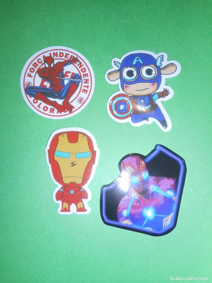 Pegatinas de colecci&oacute;n: LOTE 4 PEGATINAS MARVEL - Foto 1
