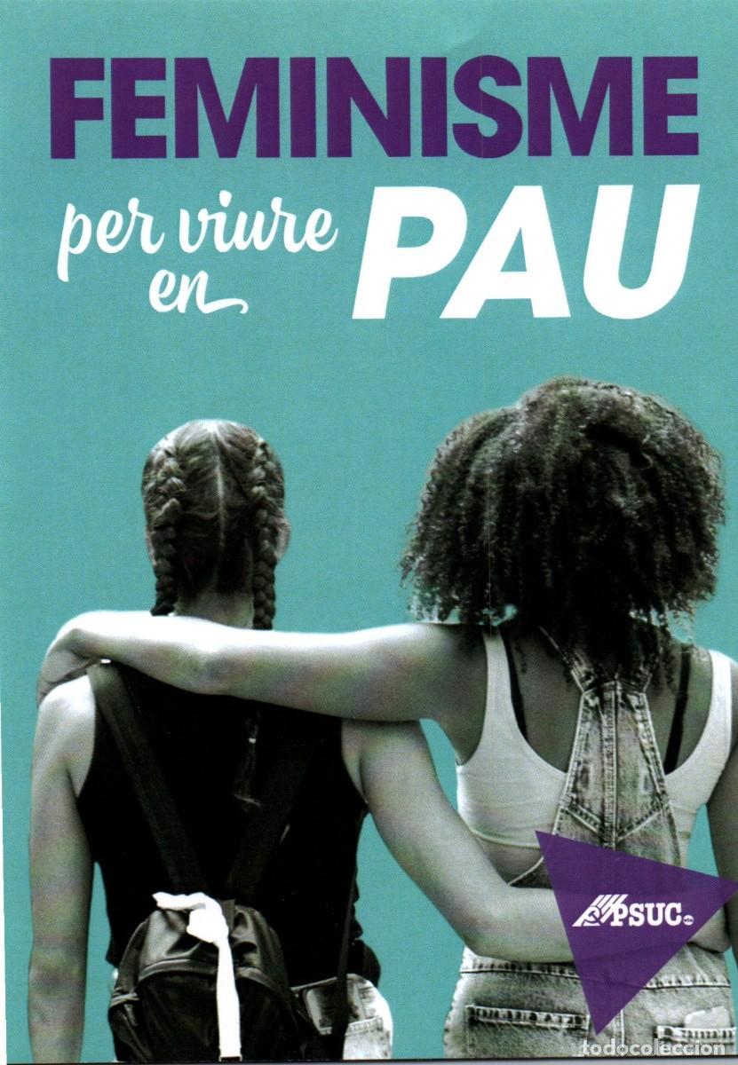 Pegatinas de colecci&oacute;n: Pegatina Pol&iacute;tica feminisme per viure en Pau PSUC