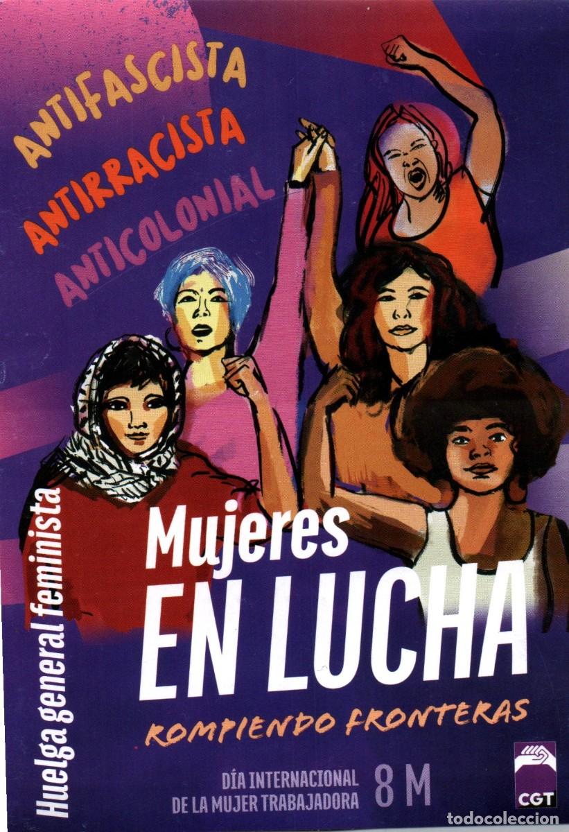Pegatinas de colecci&oacute;n: Pegatina Pol&iacute;tica mujeres en lucha CGT