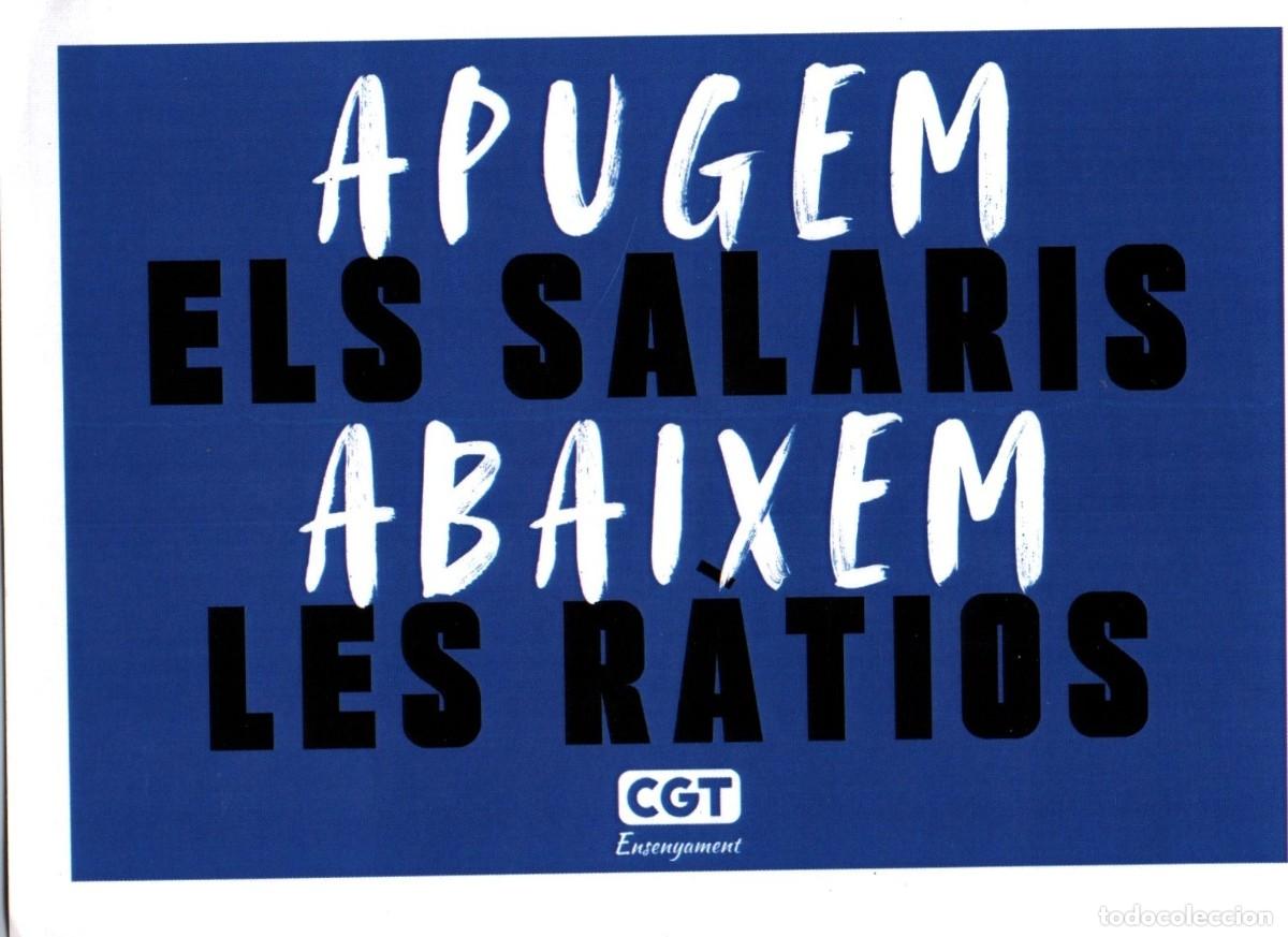Pegatinas de colecci&oacute;n: Pegatina Pol&iacute;tica apugem els salaris abaixem les ratios CGT