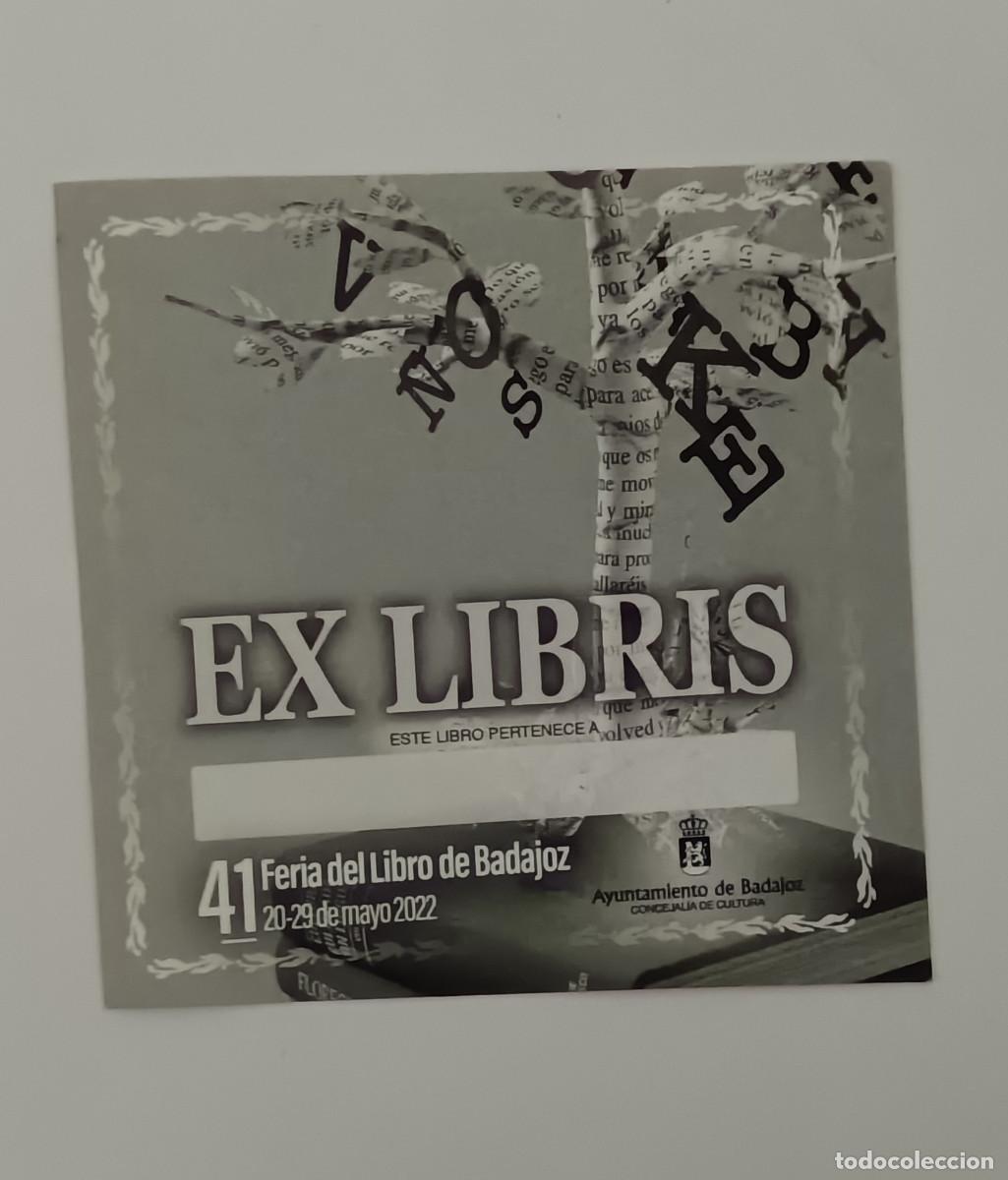 Pegatinas de colecci&oacute;n: pegatina feria libro badajoz 2026 extremadura 41 ex libris