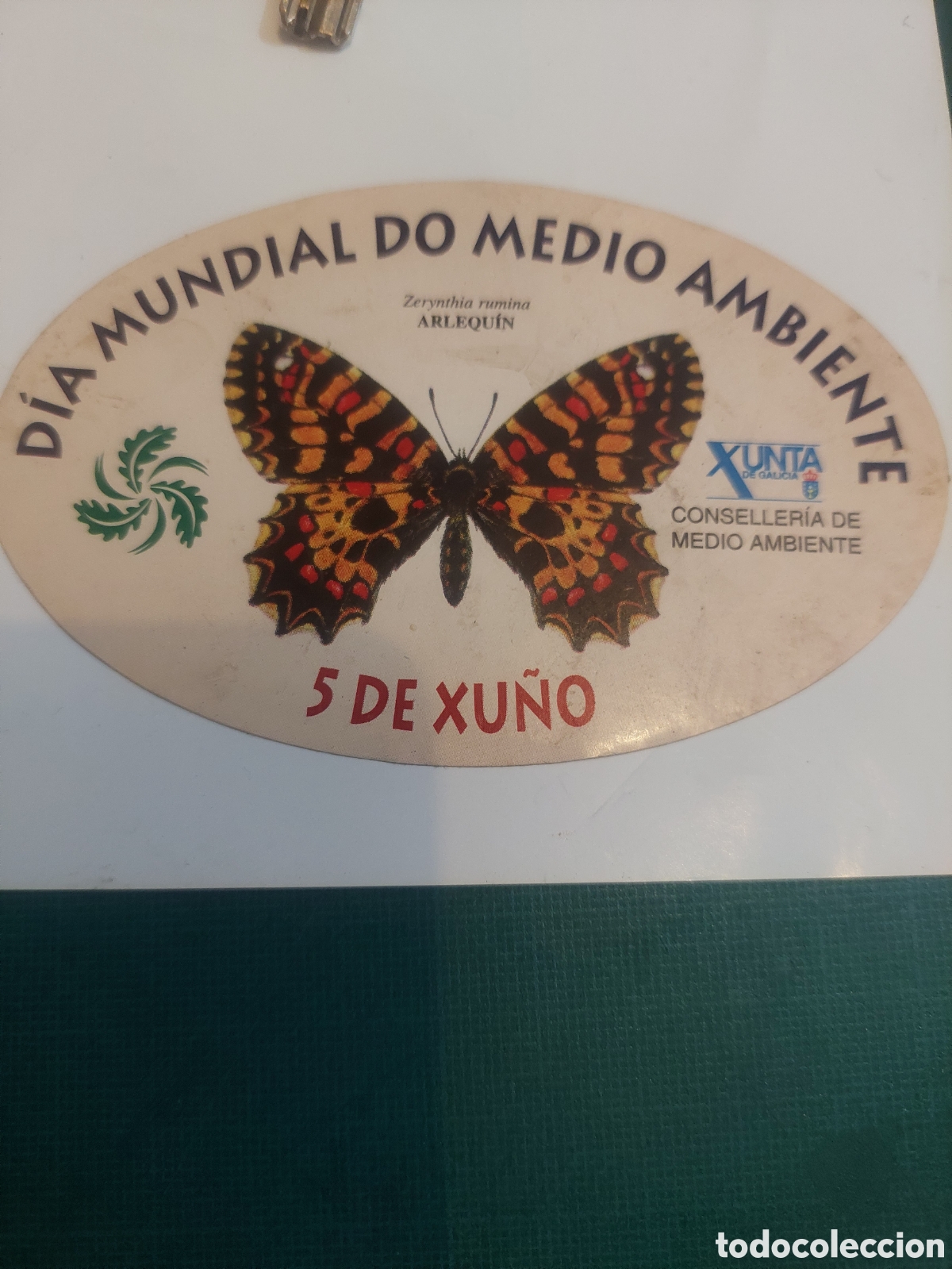 Pegatinas de colecci&oacute;n: GALICIA DIA DEL MEDIO AMBIENTE ARLEQUIN MARIPOSA