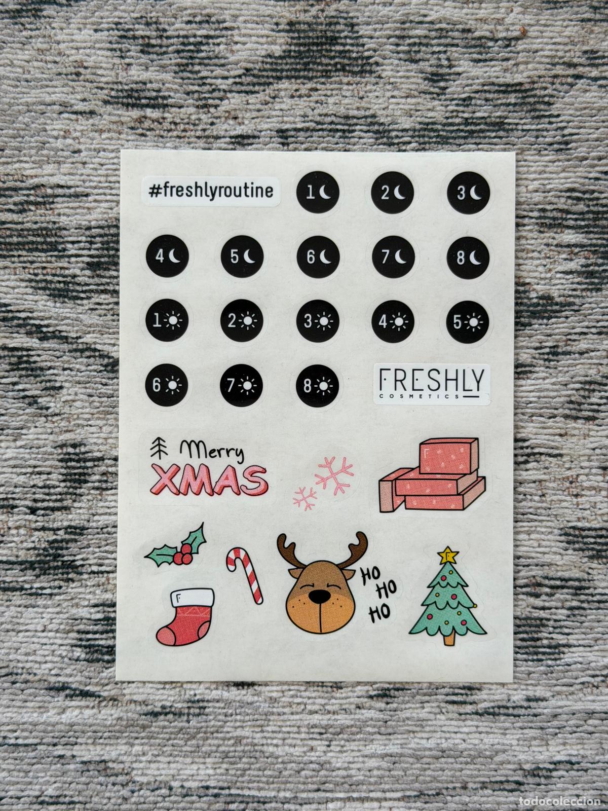 Pegatinas de colecci&oacute;n: PEGATINAS FRESHLY COSMETICS MERRY XMAS NAVIDAD