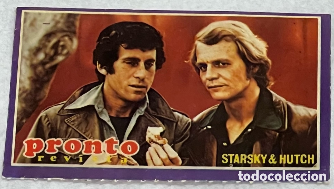 Pegatinas de colecci&oacute;n: Pegatina. Starsky & Hutch. Revista Pronto. A&ntilde;os 70.
