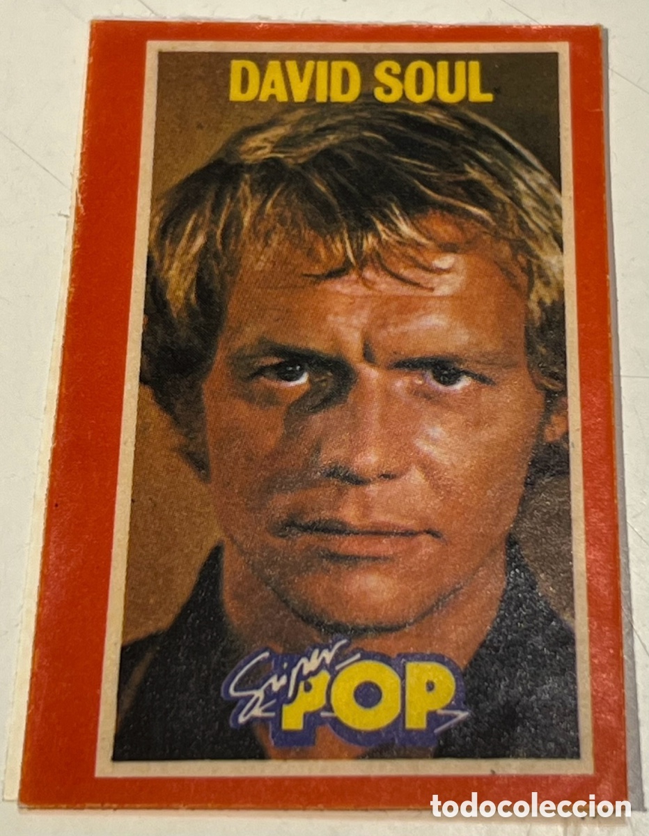 Pegatinas de colecci&oacute;n: Pegatina. David Soul. S&uacute;per Pop. A&ntilde;os 70.