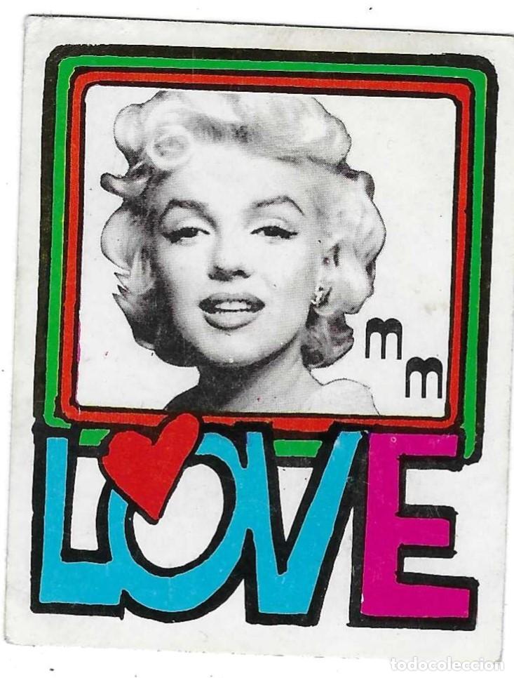 Pegatinas de colecci&oacute;n: Adhesivo Marilyn Monroe. n&ordm; 189. 6 x 7,50 cm. ref. 7-art32
