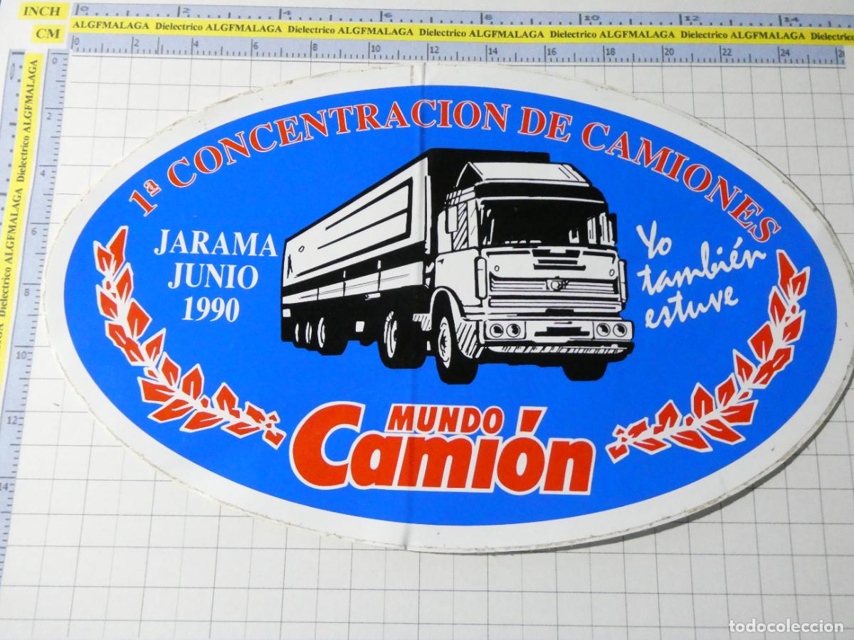 Pegatinas de colecci&oacute;n: PEGATINA DE COCHES MOTOS. CAMIONES CONCENTRACI&Oacute;N MUNDO CAMI&Oacute;N CIRCUITO JARAMA MADRID 1990