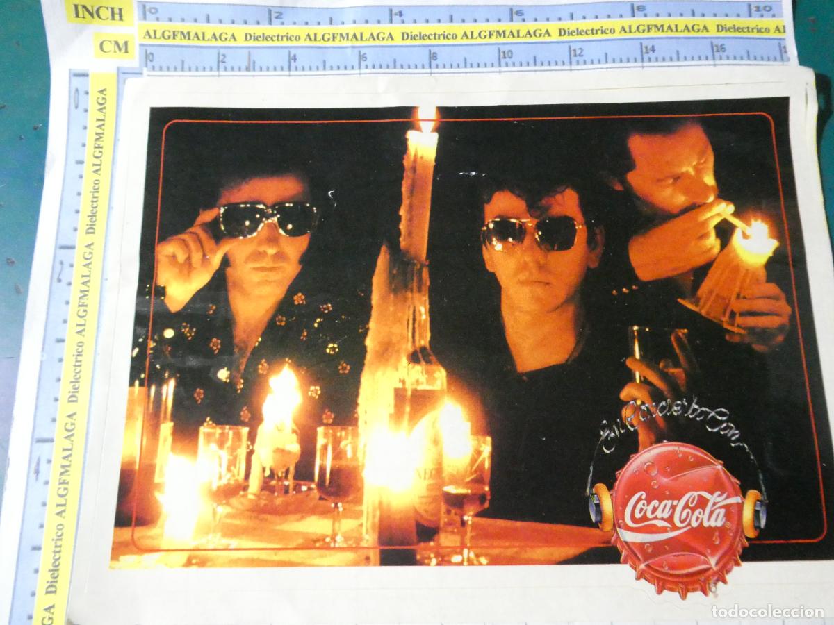 Pegatinas de colecci&oacute;n: PEGATINA DE COCA COLA. M&Uacute;SICA. A&Ntilde;OS 90. M&Uacute;SICA GRUPO GABINETE GALIGARI
