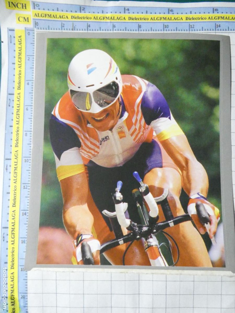 Pegatinas de colecci&oacute;n: PEGATINA DE DEPORTES. CROMO. JUEGOS OL&Iacute;MPICOS ATLANTA 1996 MIGUEL INDURAIN CONTRARRELOJ CICLISMO