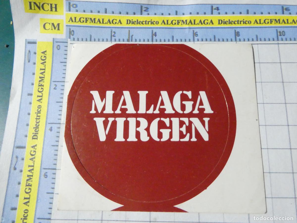 Pegatinas de colecci&oacute;n: PEGATINA DE BEBIDAS. VINO DULCE M&Aacute;LAGA VIRGEN. 81