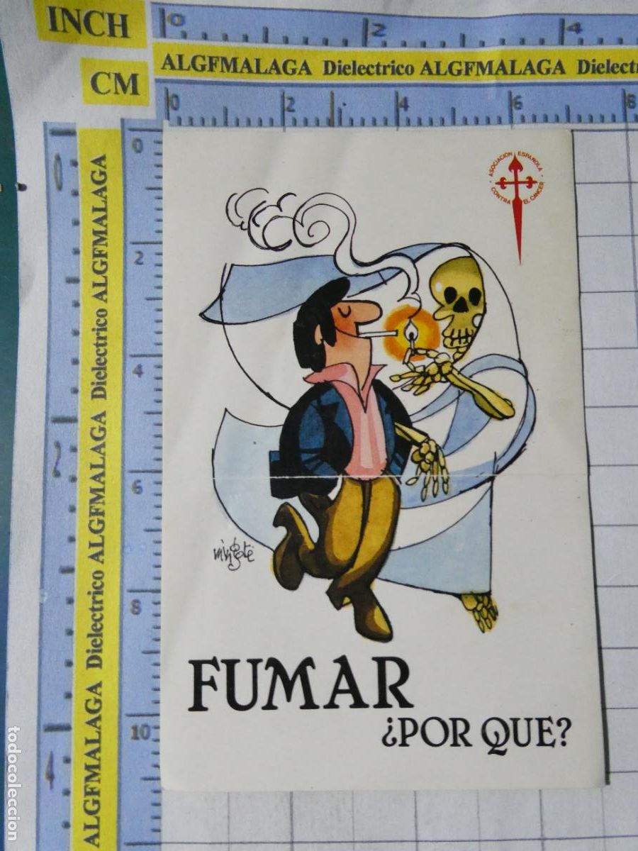 Pegatinas de colecci&oacute;n: PEGATINA DE SANIDAD. ASOCIACI&Oacute;N ESPA&Ntilde;OLA CONTRA EL C&Aacute;NCER. FUMAR POR QUE?. 83