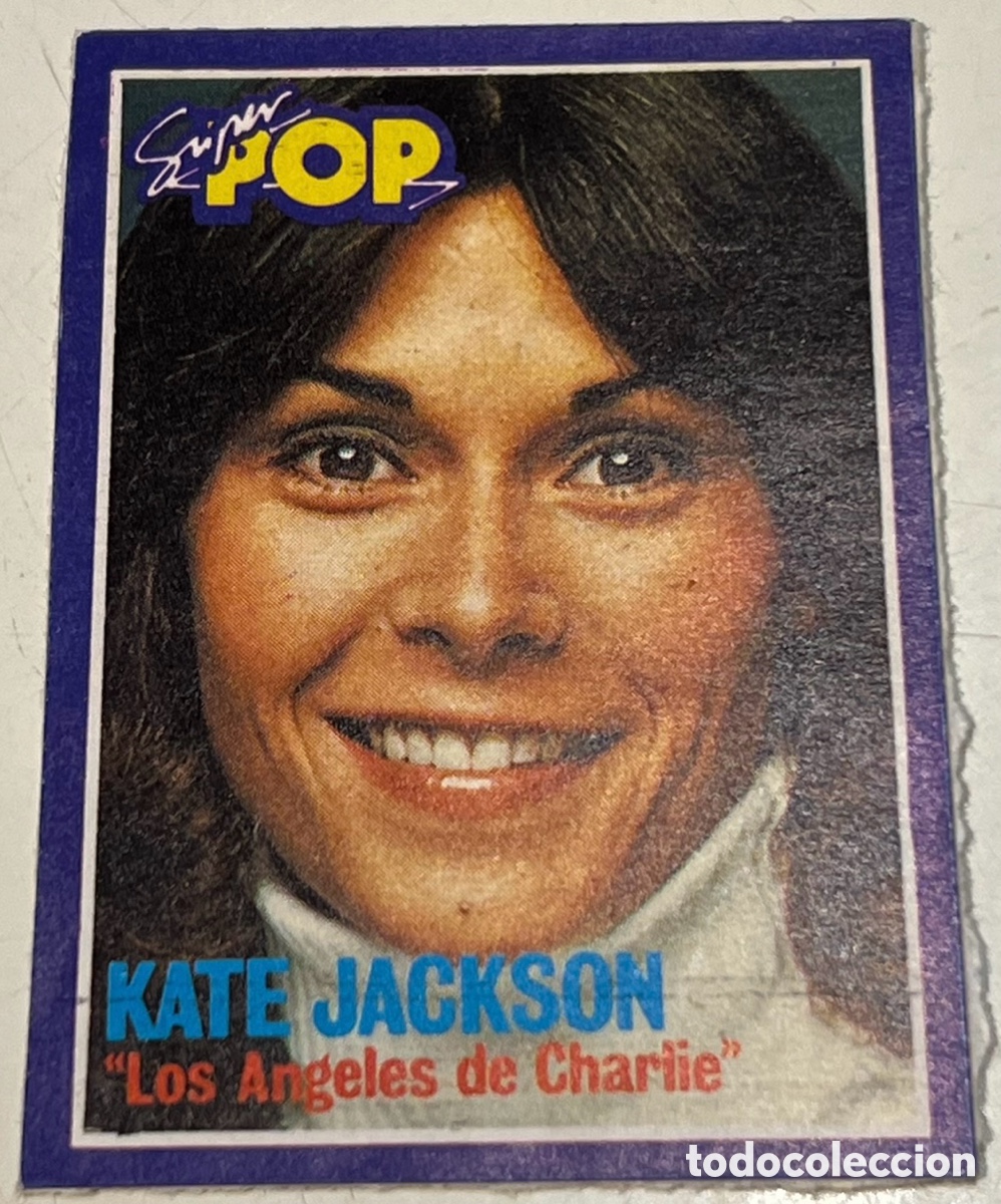 Pegatinas de colecci&oacute;n: Pegatina. Kate Jackson. S&uacute;per Pop. A&ntilde;os 70.
