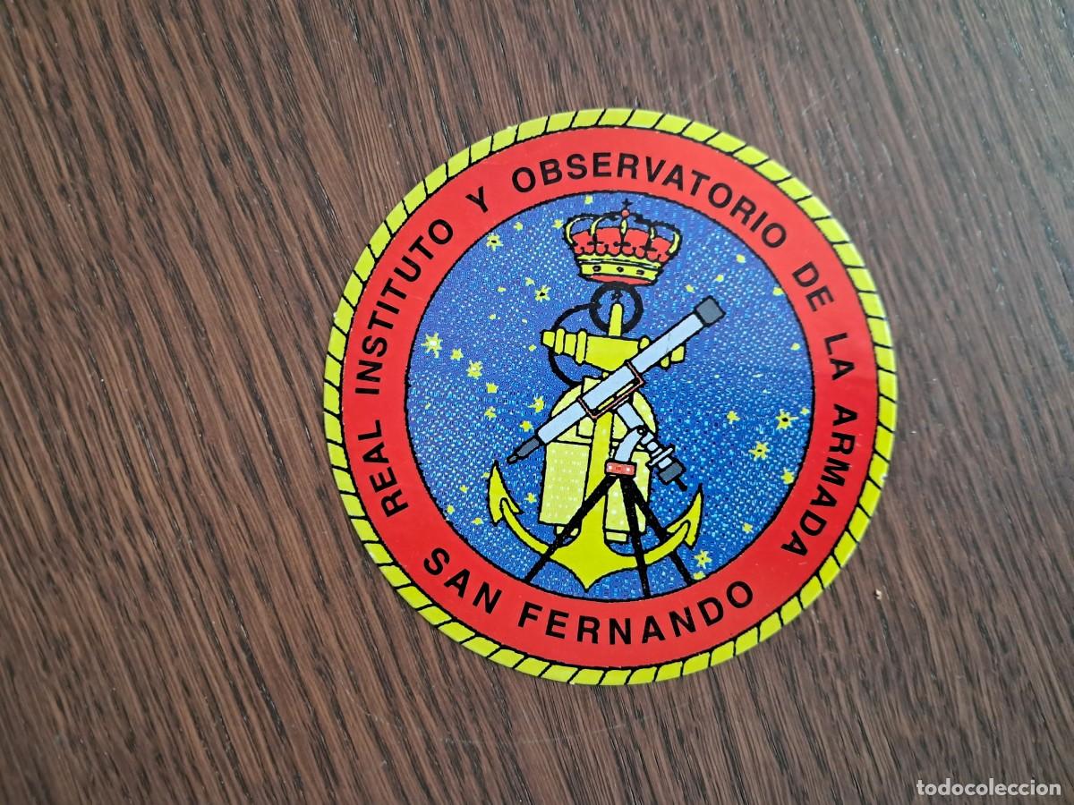 Pegatinas de colecci&oacute;n: pegatina, Real instituto y observatorio de la armada, San Fernando.