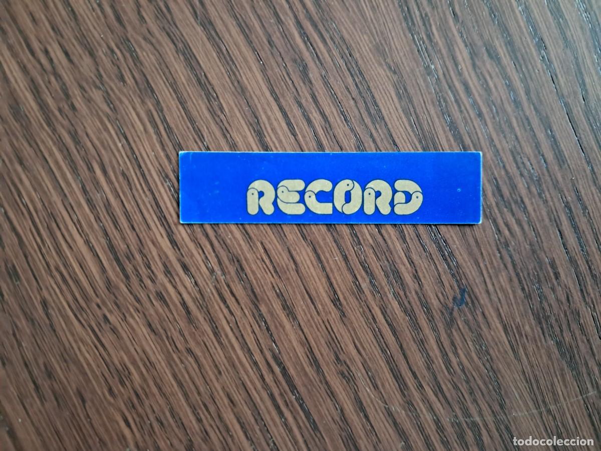 Pegatinas de colecci&oacute;n: peque&ntilde;a pegatina de publicidad, record.