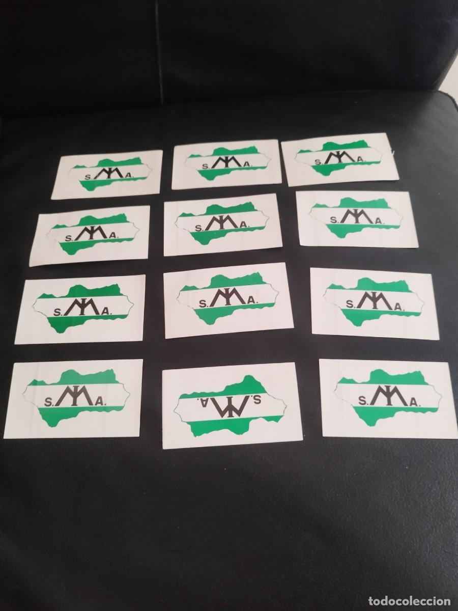 Pegatinas de colecci&oacute;n: 12 Pegatinas Con el mapa y bandera andalucia. Y Logotipo antiguo del Sindicato M&eacute;dico Andalucia