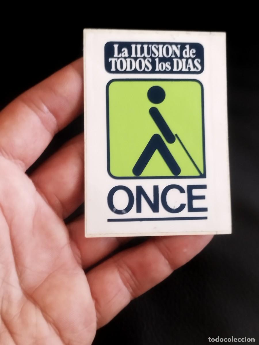 Pegatinas de colecci&oacute;n: Pegatina, adhesivo la ilusi&oacute;n de todos los dias de ONCE. Sorteo los ciegos.